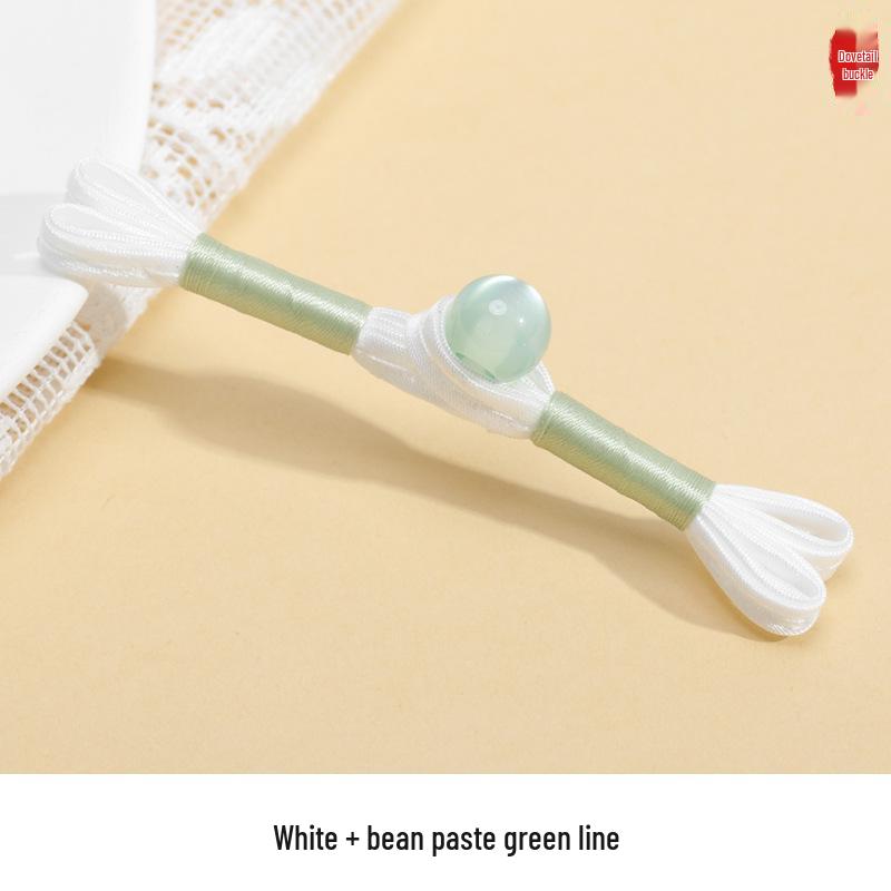 Hengmeihe B-Type Cheongsam Satin Swallowtail Hand-Woven Hanfu Decorative Button