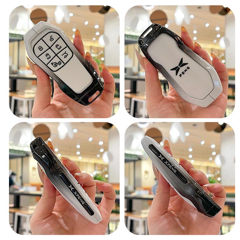 XPeng X9 Flip Key: Protective Case, Cover, Keychain Decoration/Modification