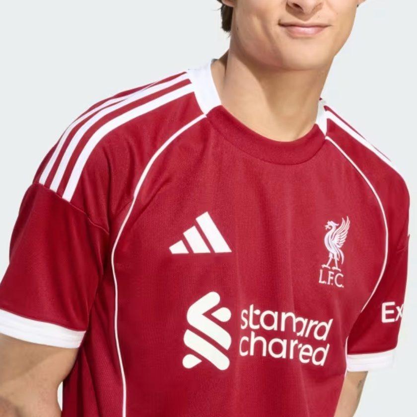 adidas LIVERPOOL FC 25/26 HOME JERSEY Soccer Jersey Men's Strawberry Red JV6423