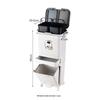 Yuzhuxun 52L Kitchen Dual-Compartment Press-Top Trash Can