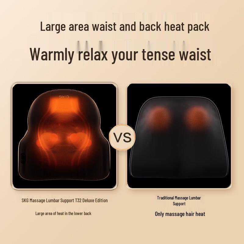 SKG T3 2nd Gen Lumbar Massager Cushion CN plug (adapter included)