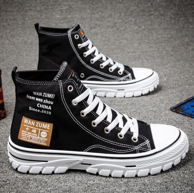 Men Summer Spring Autumn Casual Sports Sneakers Breathable Comfortable Vulcanized Fashion High Top Classic Canvas Platform Shoes Sport Korean