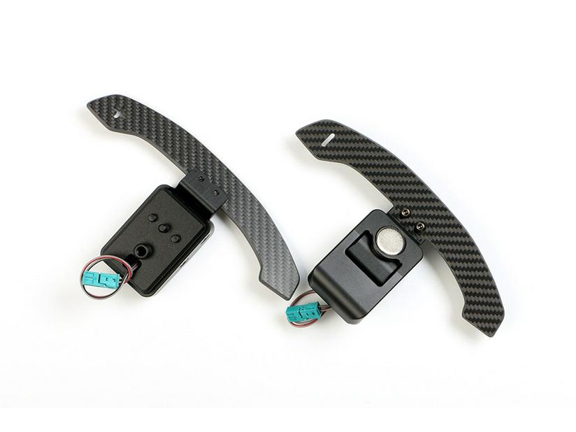 Compatible BMW G F Chassis Shift Paddles: Carbon Fiber Magnetic for M2, M3, M4, X3, X4, X5, X6 Series.