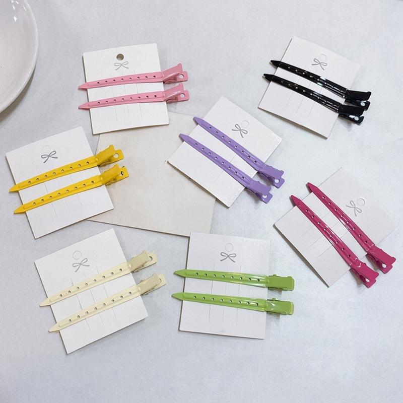 Hair Duckbill Clip Colorful Hair Clip Hair Clamps Cute Hair Catch Easy Simple Barrettes Adornment Hairpin for Girl