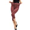 Fashion Summer Women Elastic Denim Leggings Cropped Trousers Slim Fit Hip Print Pants