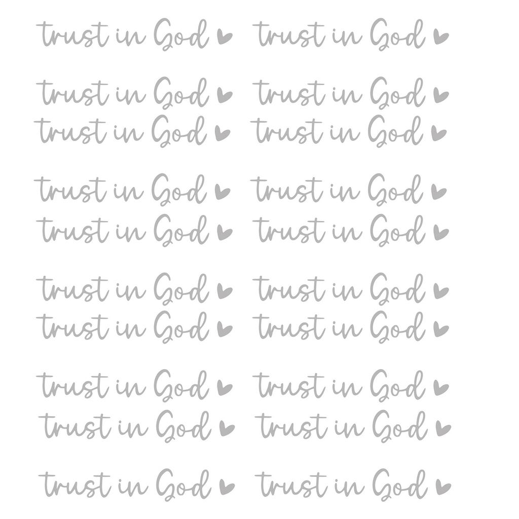 Reflect Your Faith Trust in God Decals Motivational Vehicle Decals Removable & Vibrant Reflection set for Car Rearviews