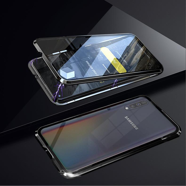 

Підходить для Samsung A55 Двостороннє скло Магніто A17 A36 Металевий чохол для мобільного телефону A53 Магнітний чохол A56 Samsung A23 4G/5G
