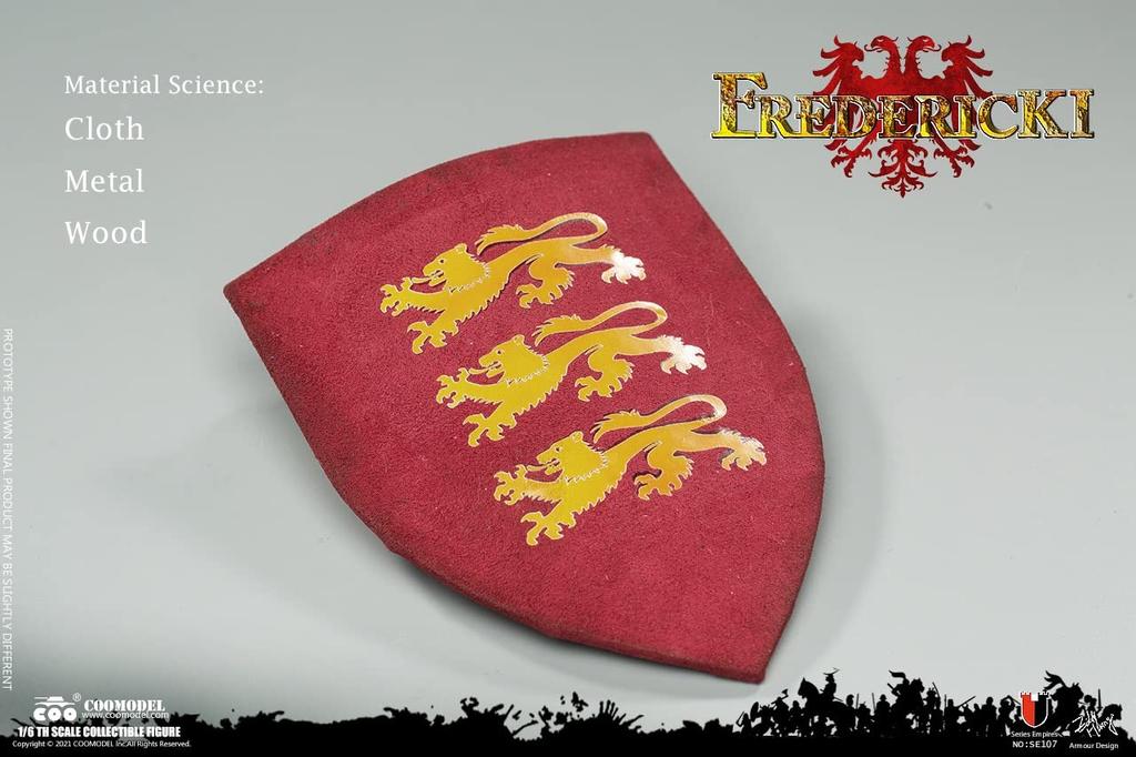 Maßstabsfigur COOMODEL SE107 Mittelalterlicher Weströmischer Kaiser Friedrich I. Westlicher Männlicher Kompletter Satz [TOYBARJAPAN] 1/6