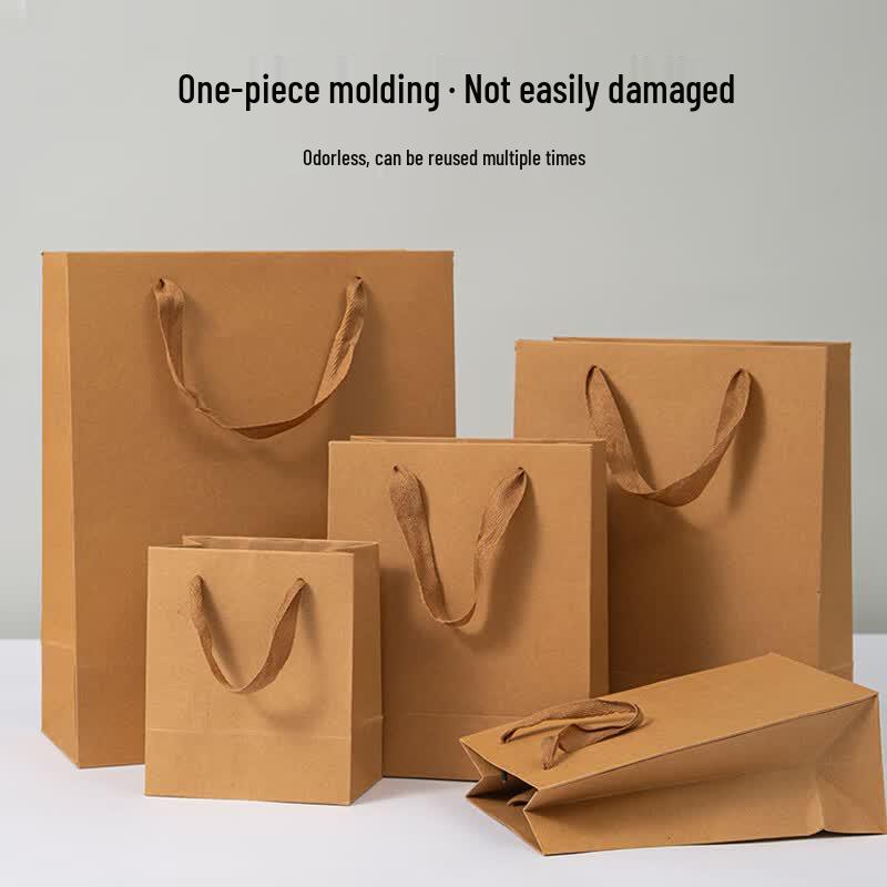 KOUSU Thickened Kraft Paper Gift Bags with Handles