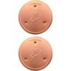 Vasca per Uccelli Disco di Rame 0,6 mm Disco di Pulizia in Rame Rinforzato con Supporto a Tre Punti per Acqua Pulita Sicura Fisicamente