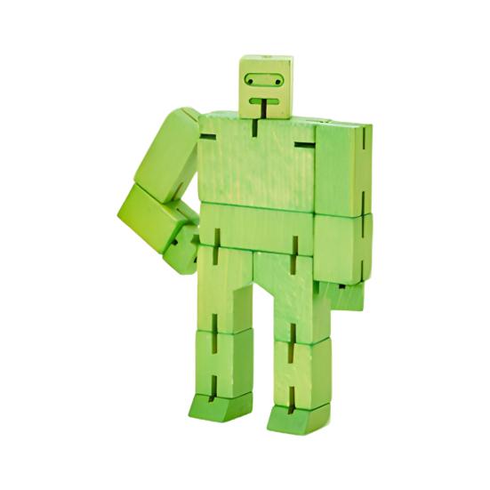 Holzwürfel-Roboterspielzeug, pädagogischer Transforming-Roboter, Actionfigur, 3D-Puzzle, Twisted Cube-Roboter, Bausteinspielzeug, Geschenk für Kleinkinder, Jungen und Mädchen
