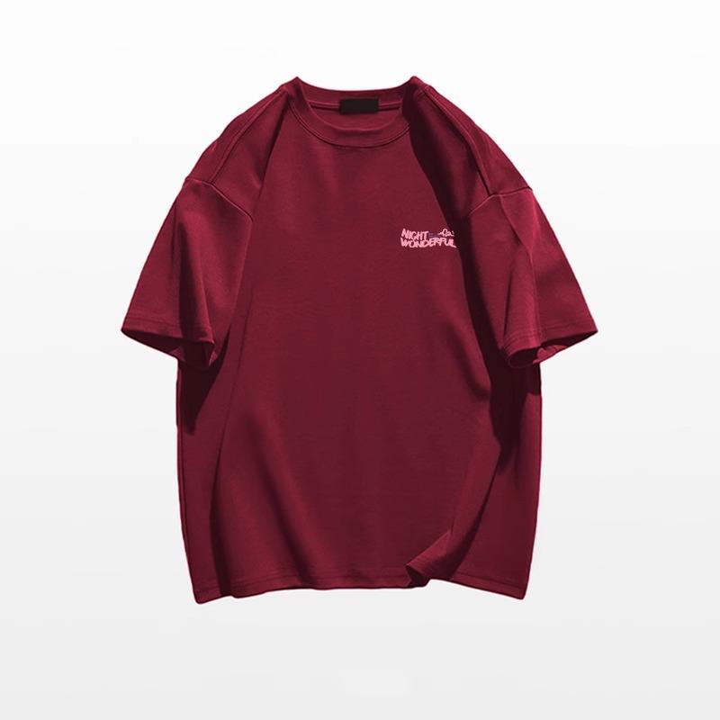 American retro front shoulder short-sleeved t-shirt women's summer new loose design niche half-sleeved top