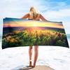 Forest Series Seaside Vacation Beach Towel Swimming Bath Towel Microfiber Sports Towel