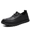 Fashion Genuine Leather Men Loafers Slip On Business Casual Leather Shoes Classic Soft Moccasins Breathable Men Flats Soft Driving Shoes