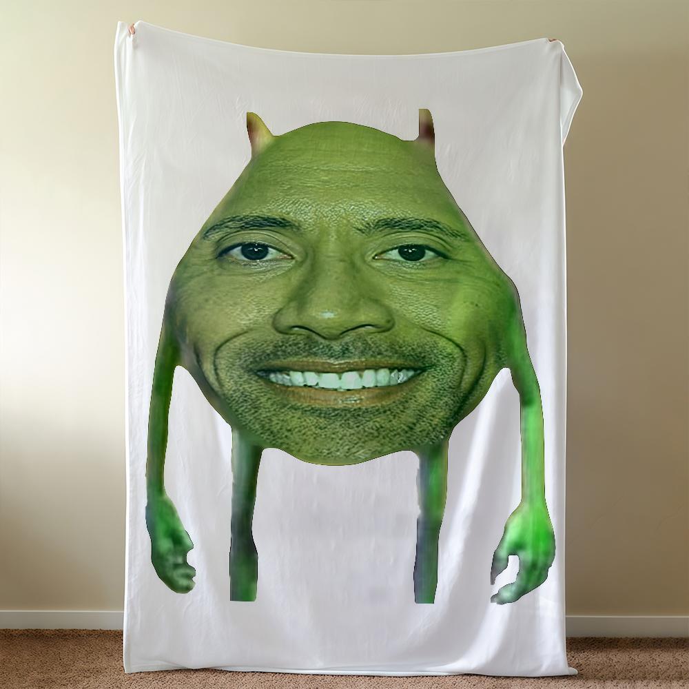 Blanket Personalized Throw Super The Cosy Plush Rock Living Room Sofa Couch Childish Johnson Meme Birthday Dwayne Gifts