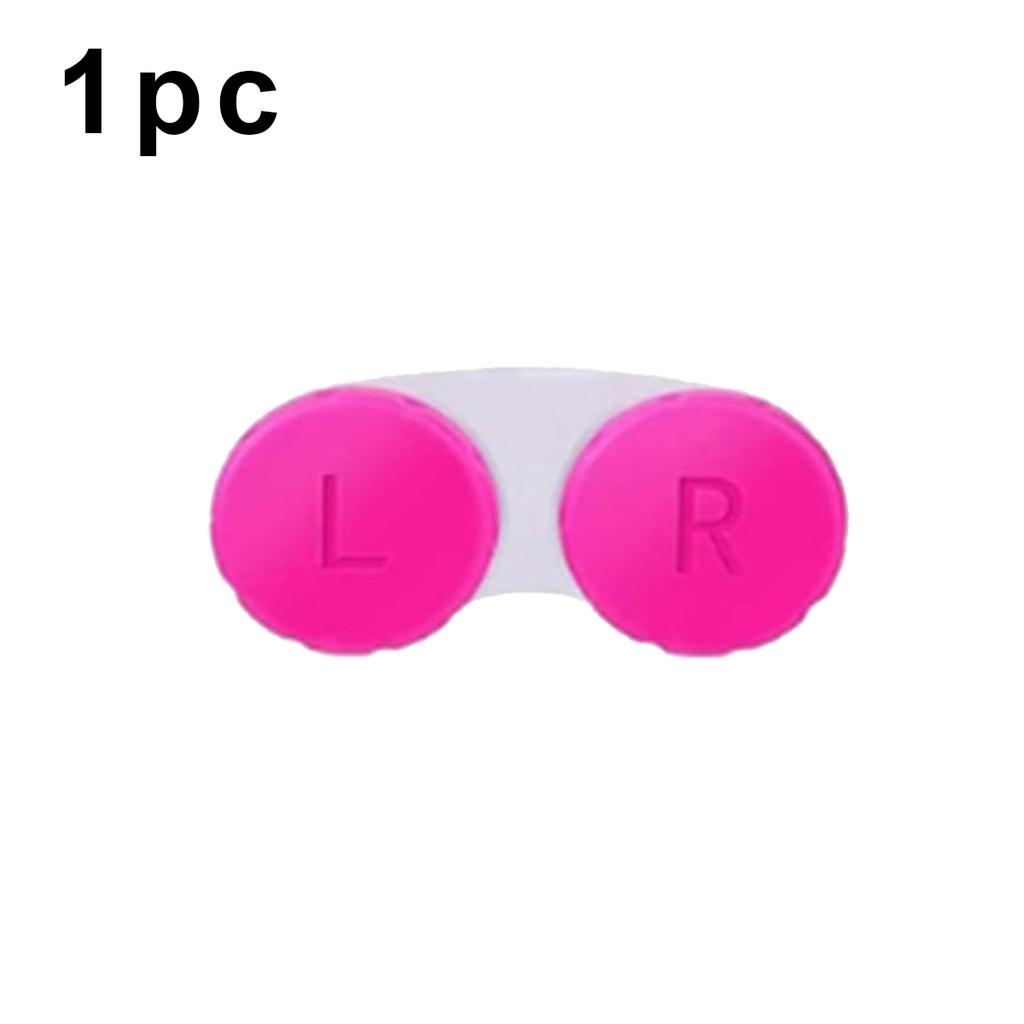 1/1pc Glasses Contact Lenses Box Left Right Eyes Contact Lens Container Candy Color Mini Women Men Travel Contact Lenses Case