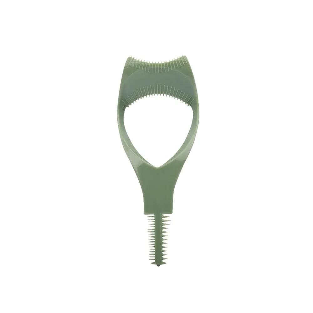 Eyeliner Assistant 3-In-1 Eyelash Comb Template Protect Eyes Guide Make Up Brush Cosmetic Crystal Mascara Shield Applicator Tool