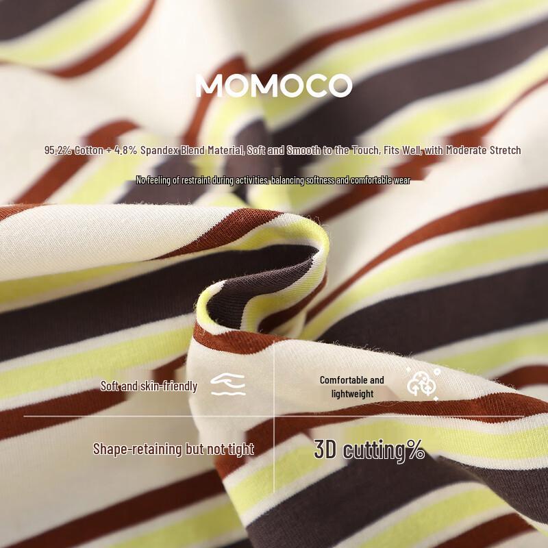 MOMOCO Boy's Fashion Striped Short Sleeve T-Shirt