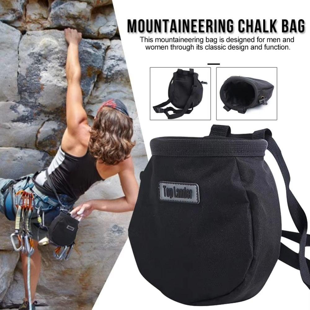 Zipper Pocket Magnesium Powder Bag Oxford Cloth Bouldering Magnesia Sack  Outdoor Sports