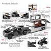 1:32 Pickup RAM 1500 TRX Model Toy Car Alloy Die-cast Sound Light RV Doors Opened Motor Home Cars Boys Interactive Toys