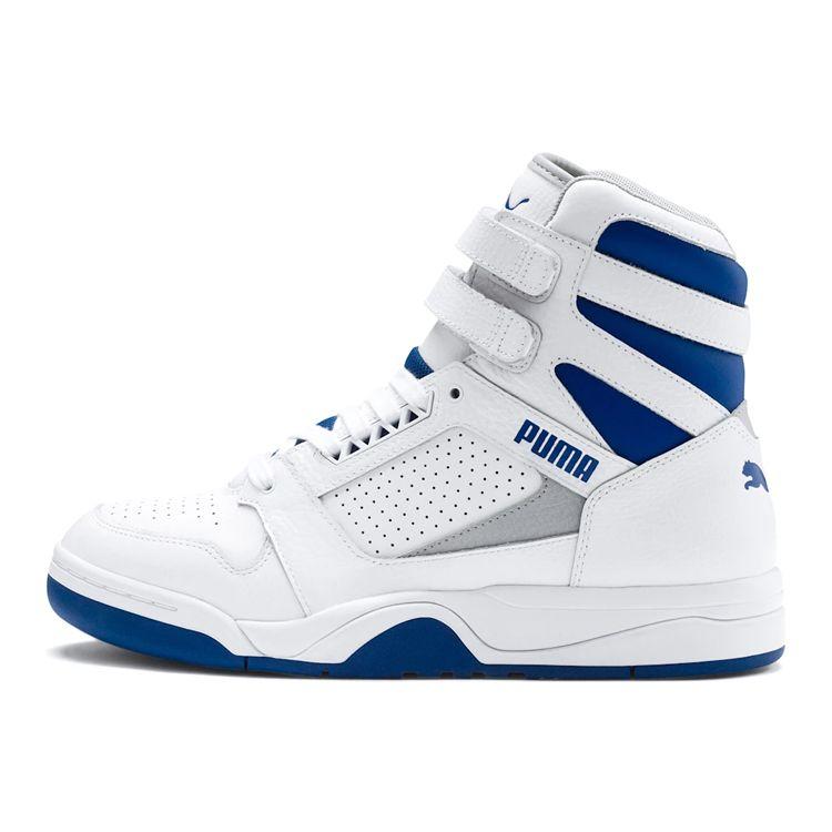 

Puma Palace Guard Mid Athletic Waterproof High-Top Retro Basketball Shoes Men sneaker Blue White 371001-01 44