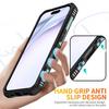 For iPhone 17 Case PC+TPU Anti-Drop Phone Cover with Ring Kickstand