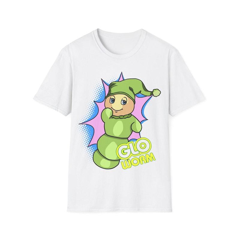 Cute Retro Glo Worm Unisex Softstyle T-Shirt 160