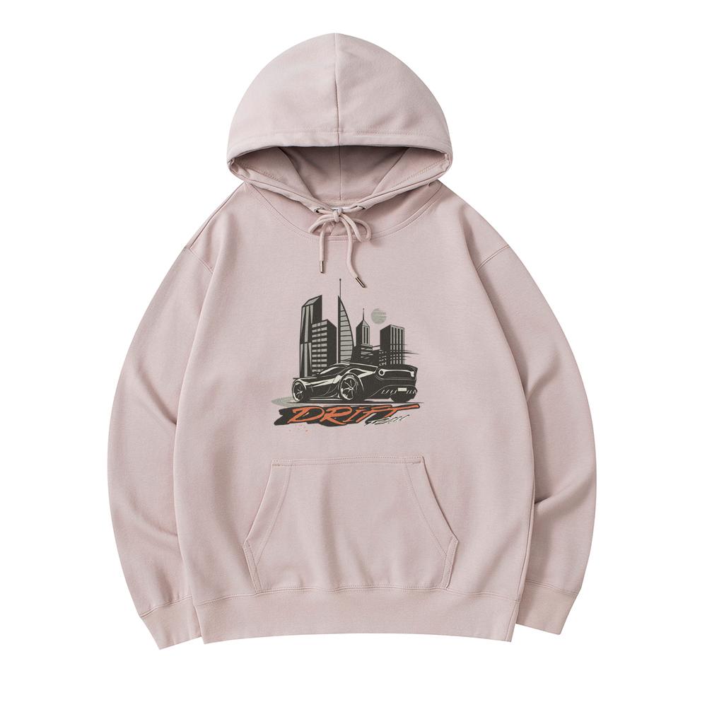 

300 GSM Men s Cotton Hoodies Sport Car Drift Team Print Premium Cotton Sweatshirt XS армия зеленый