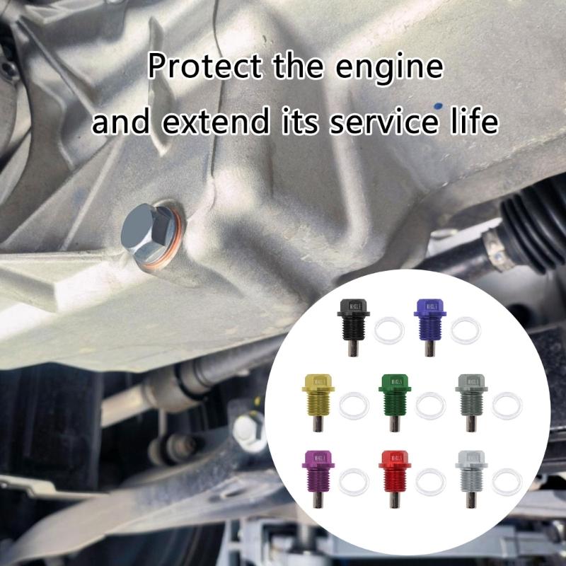 Replacement Accessories Oil Drain Plug for Most Vehicles Repair Kit Magnetic Sump Drain Nut Bolt Screw Easy Installation