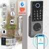 W7 Nerezový zámek na otisk prstu s dvojitým ověřením, venkovní brána, vodotěsný, TT Lock/ Tuya Chytrý dveřní zámek, digitální elektronický zámek
