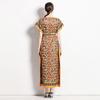 In-Stock European & American Fashion Versatile One-Shoulder Tie-Up Dress with Belt