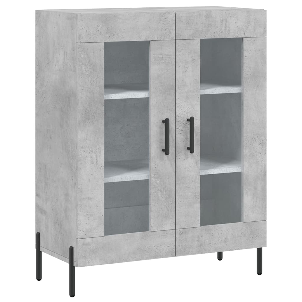 Highboard Concrete Grey 69.5 X 34 X 180 Cm Particleboard