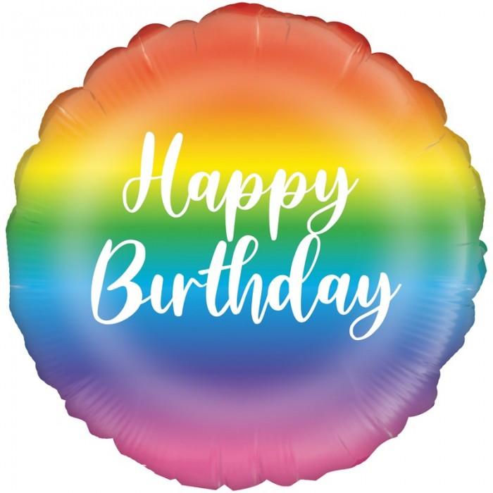 Oaktree Script Happy Birthday Foil Balloon