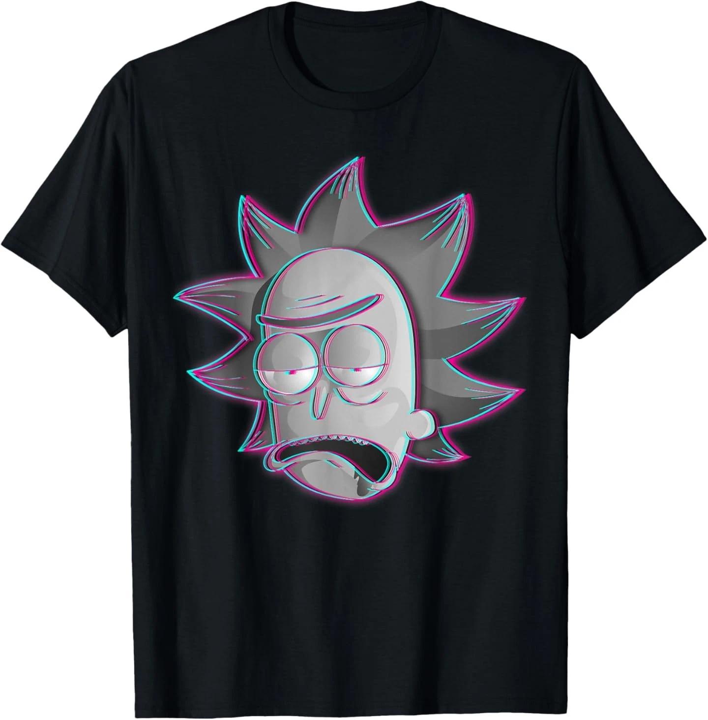 Rick and Morty Shirt Rick illusion T-Shirt 3XL