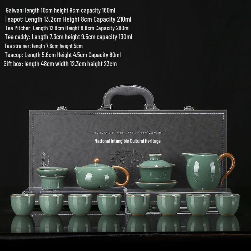 Ru Kiln Dipped Glaze Tea Set