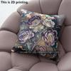 Agate Floral Print Pillow Covers Pattern Cushion Cover Suitable for Sofa Bedroom Car Pillow Cover