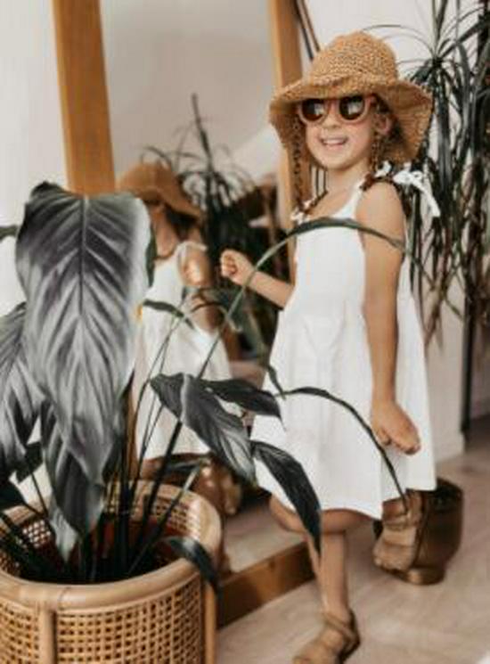 Trendiges Europäisches & Amerikanisches Sommer-Mädchen-Träger-Strandkleid zum Binden mit Taschen