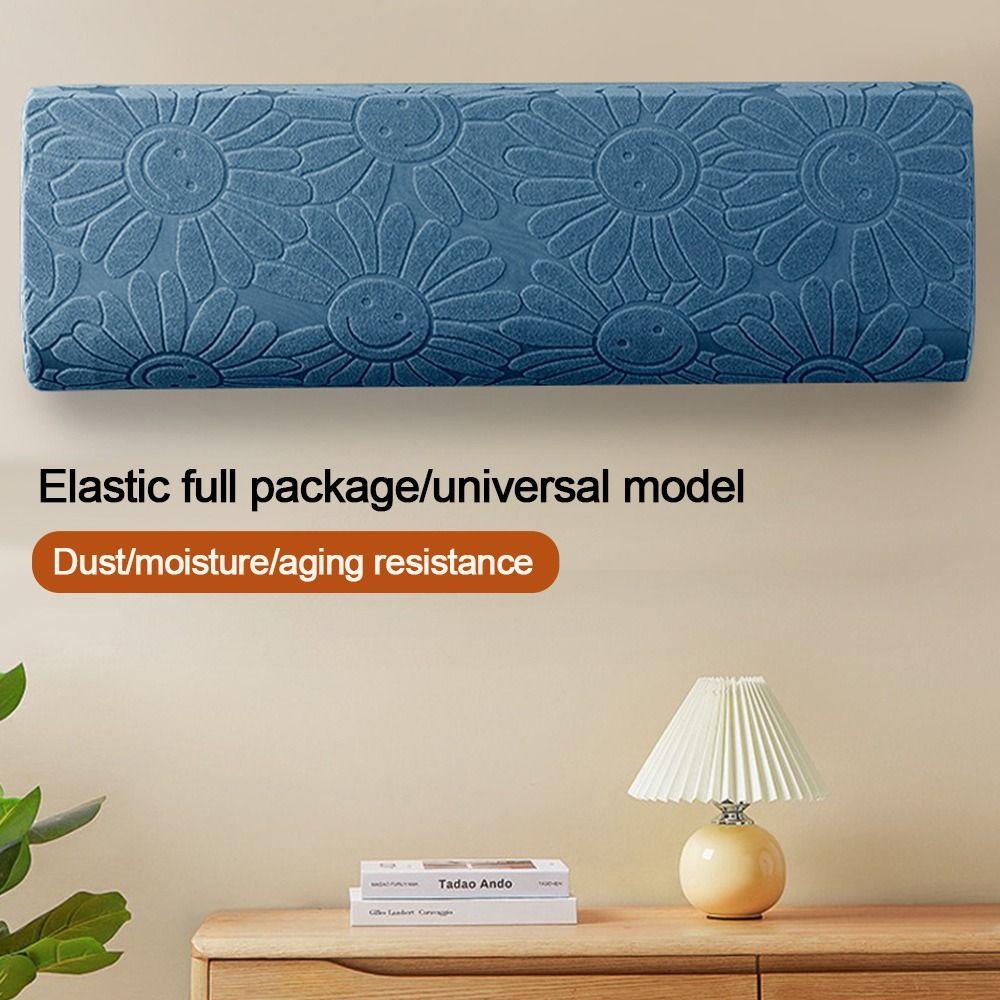 1Pcs Wall Mounted Air Conditioning Cover Elastic Fabric Air Conditioner Protector Fan Dust Cover