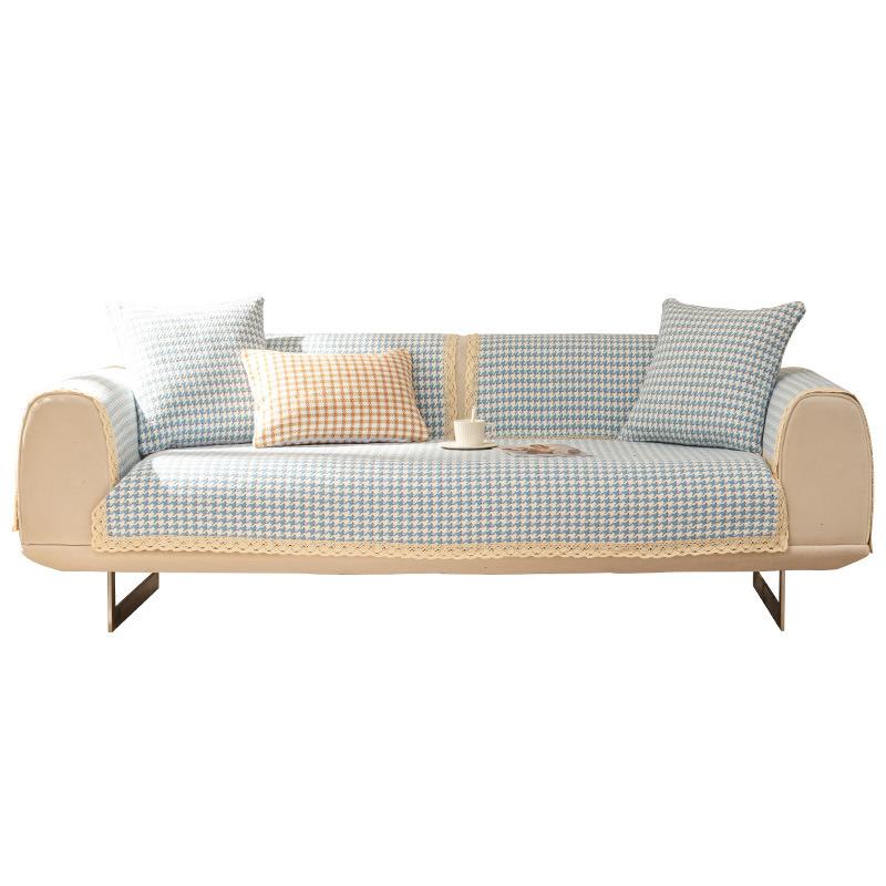 Sofa Cushion, Cotton And Linen, Universal In All Seasons, Non-Slip And Simple  New Cover, Cushion, Cover Towel, Small And Fresh Foreign Air