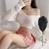 BDSM Feather Teaser Wand with Black Feathers Soft Sensual Tickler for Couples' Foreplay & Roleplay Lightweight Discreet Adult Toy for Intimate Play &