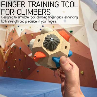 Handcrafted Climbing Boulder Ball for Strength and Precision Training with Multi-Size Protrusions