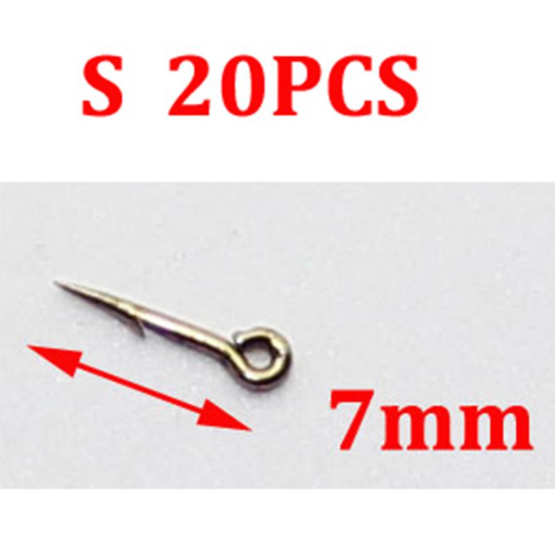 20PCS Metal Phoxinus Bait Spike  Carp Fishing Hook Bait Sting Boilies Pin Spike Maggot Corn Ronnie Hair Rigs Carp Feeder Fishing