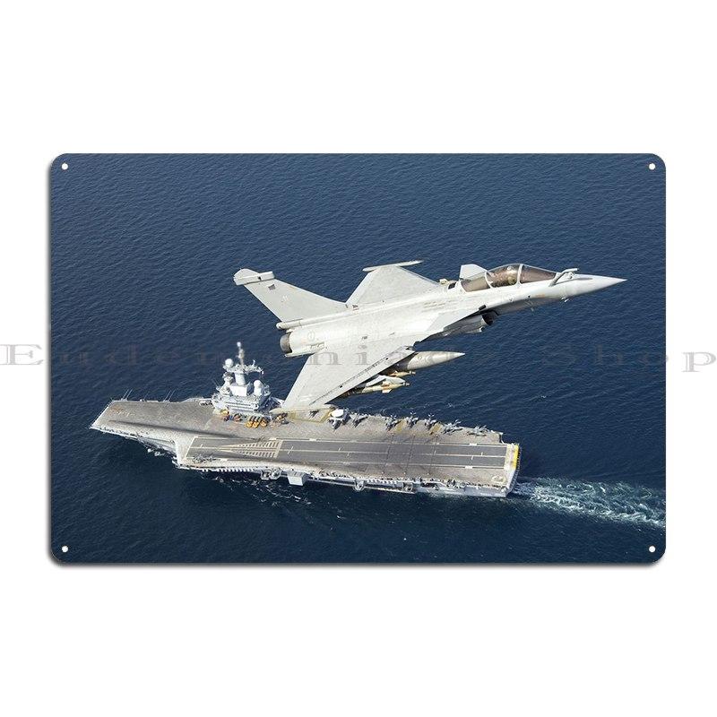 Dassault Rafale Металлические знаки Клуб Клуб Пещера Создать Кино Жестяная табличка Постер 20x30cm