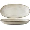Retro Vintage Fish Plate 11 Inch Kiln-Changed Oval Steamed Fish Plate Household Ceramic Plate Japanese Material Plate Export