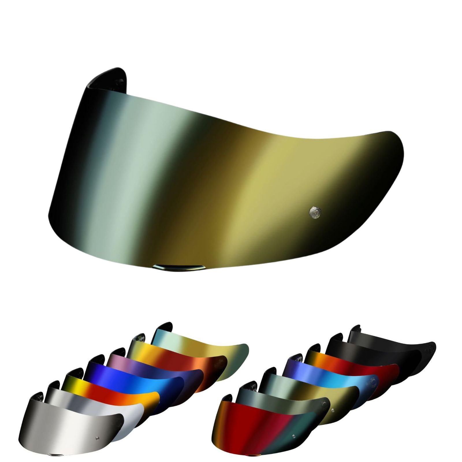 

послезавтрашний неоригинальный шлем AGV K1 дымчатое зеркало прозрачный мотоциклетный УФ УФ УФ пинлок послезавтрашний неоригинальный продукт [kinkyamigo] Подходит для K1, K1S, K3SV, K5, золотой