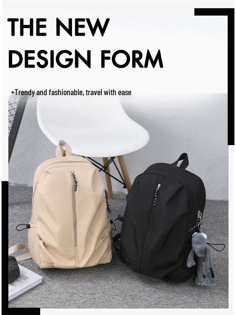 Damski Lekki Plecak Podróżny o Dużej Pojemności - Jednolity Kolor, Podwójne Ramię, Przyjazny dla Laptopa na Studia i do Turystyki Górskiej