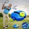 Tennis Trainer Rebound Ball for Beginner Indoor/Outdoor, Training Equipment with Elastic String Weighted Base, Portable Tennis Trainer for Kids Adults