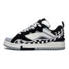 Li Ning Wave Golden Abrasion Resistant Breathable Low Top Skateboard Shoes Women's Black White AECS074-8