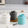 Sealed Butter Storage Container Ceramic Butter Tank Cheese Box Butter Jar  Refrigerator
