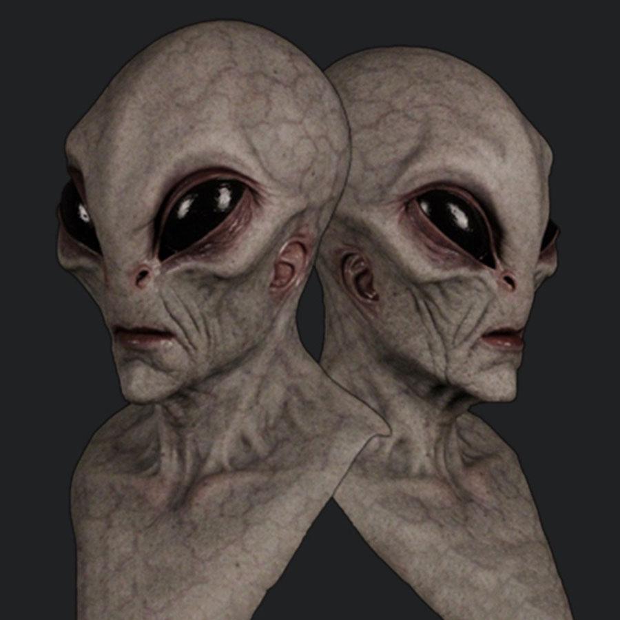 1 kus Latexová Strašidelná Mimozemská Maska Na Halloween/Cosplay/Kostýmní Párty/Anime Párty